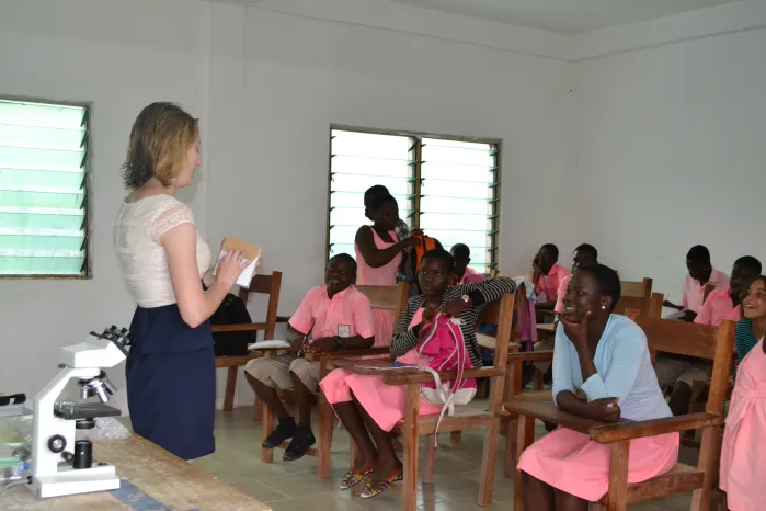 Students participating in science activities